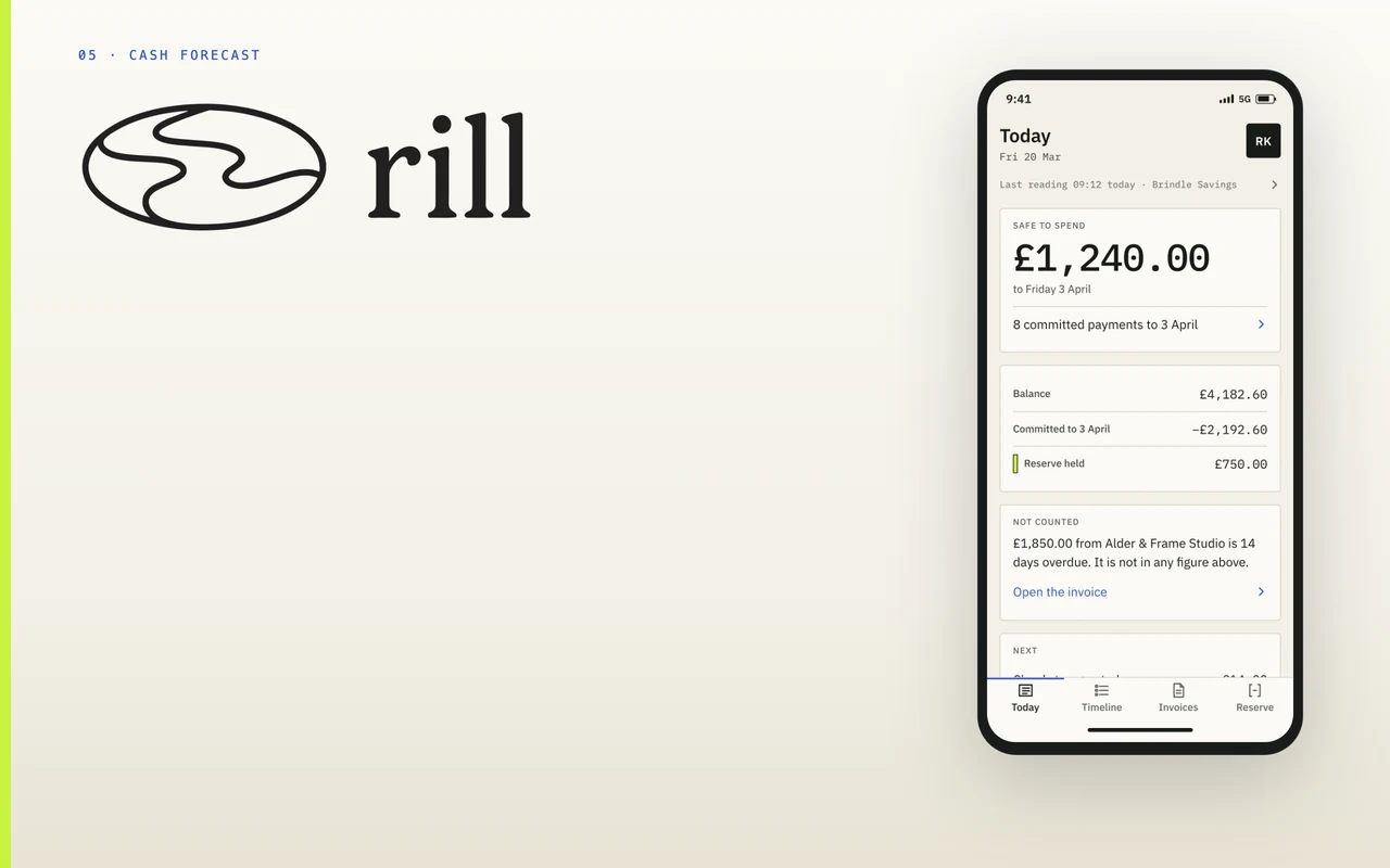 Rill — 個人事業主の資金予測モバイルアプリ